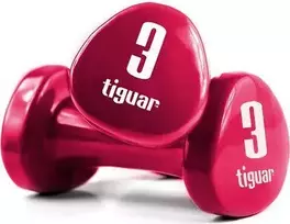 Viniliniai hanteliai TIGUAR (Pora) (Svoris: 2 x 3kg)