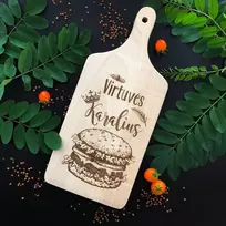 Graviruota medinė pjaustymo lentelė "Virtuvės karalius"