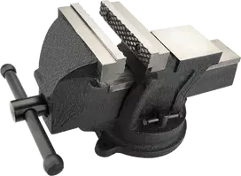 Stalo spaustuvas TOPEX 07A210, 100 mm, besisukantis, su priekalu