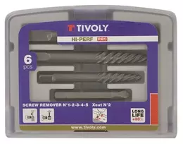 Grąžtas Tivoly Varžtų nuėmėjų rinkinys 6vnt. Nr. 1-2-3-4-5.