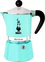 Moka puodas Bialetti Moka Rainbow 6 puodeliai mėlynas