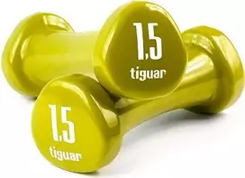 Viniliniai hanteliai TIGUAR (Pora) (Svoris: 2 x 1.5kg)