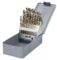 Grąžtas Wiertła Metalo grąžtai HSS-CO DIN338, šlifuoti, 25 vnt. (1-13 mm), prolinas