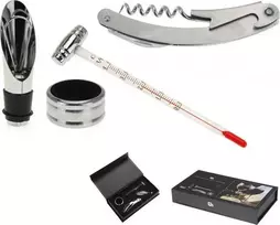 Excellent Houseware Puikus namų apyvokos reikmenų rinkinys Vyno rinkinys - kamščiatraukis, piltuvas, lankelis