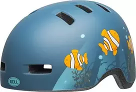 Bell Vaikiškas šalmas Lil Hopper klounas, matinė pilka mėlyna S (48-55 cm) (BEL-7104366)