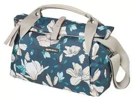 BASIL Vienvietis miesto krepšys MAGNOLIA CITY BAG 7L, užsegimas kabliuku, neperšlampamas poliesteris, žalsvai mėlynas (NAUJA) - BAS-17680