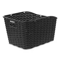 Luggage rack basket BASIL Weave WP, juodas