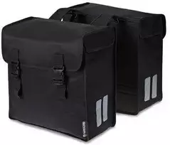 Basil Double City Pannier MARA 3XL 52L, diržo tvirtinimas, vandeniui atsparus poliesteris, juodas - BAS-17551