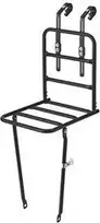 Basil FRONT CARRIER L 26 "-28" priekinis stovas, matinis juodas (BAS-50102)