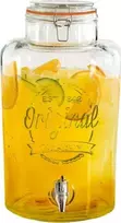 Excellent Houseware Stiklainis su kraneliu stiklinis 8 l