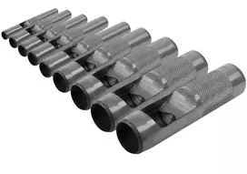 Zestaw Rinkinys Odinių skylamušių rinkinys, 9 dalys, 2,5–10,0 mm HRC proline