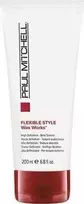 Paul Mitchell Flexible Style Wax Works plaukų formavimo gelis be parabenų, suteikiantis ryškumo ir tekstūros, 200 ml