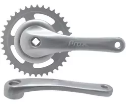 Priekinis žvaigždžių blokas ProX City Alu 1-speed 38T 170mm sidabrinis