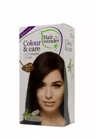 Hair Wonder Hairwonder Colour & Care ilgalaikiai plaukų dažai be amoniako spalva kavos ruda 4.03