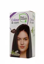 Hair Wonder Hairwonder Colour & Care ilgalaikiai plaukų dažai be amoniako spalva kaštono 4.56