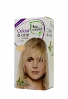 Hair Wonder Hairwonder Colour & Care ilgalaikiai plaukų dažai be amoniako spalva labai šviesi blondinė 9