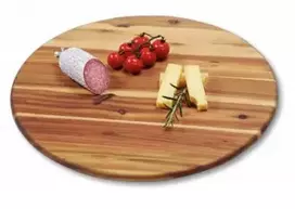 Pasukamas užkandžių padėklas iš akacijos medienos, Ø 40 cm, Kesper