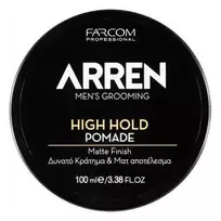 Stiprios fiksacijos pomada Farcom Professional ARREN Men's Grooming High Hold Pomade Matte Finish 100ml
