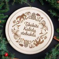 Graviruota apvali pjaustymo lentelė "Tikėkite Kalėdų stebuklu"