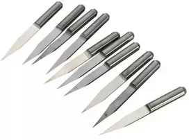 Grąžtas Oem Graviravimo frezų rinkinys CNC staklėms - 0.1mm 10vnt