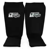 Step Profight Cotton 1104 juoda (L) blauzdos apsauga