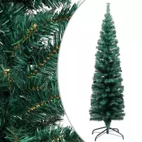 Plona dirbtinė Kalėdų eglutė su stovu, žalia, 150cm, PVC