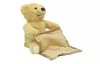 Jamara Jamara e.K. Bear - Mr Babble - raises and lowers his arms with blanket, plays hide and seek, speaks and