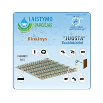 Šiltnamio laistymo sistema JUOSTA vandentiekiui