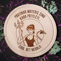 Graviruota apvali pjaustymo lentelė "Protinga Moteris"