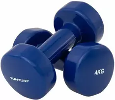 Viniliniai hanteliai TUNTURI 2x 0,5-5kg (Svoris: 2 x 4kg)