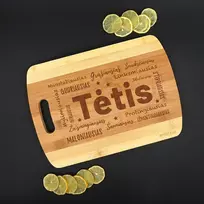 XL bambukinė pjaustymo lentelė "Tėtis"