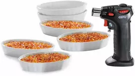 GEFU CARMELLO 7 dalių creme brulée rinkinys