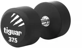 Profesionalus PU svarmuo / hantelis TIGUAR 1–70 kg (Svoris: 37.5kg)