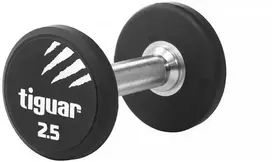Profesionalus PU svarmuo / hantelis TIGUAR 1–70 kg (Svoris: 2.5kg)