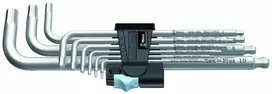 Wera 3950/9 Hex-Plus Stainless 1 L formos raktų rinkinys, metrinis, nerūdijantis