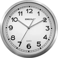 King Hoff Laikrodis Sieninis laikrodis, nerūdijančio plieno, 30 cm skersmens, Kinghoff