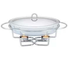 King Hoff Podgrzewacz Maisto šildytuvas, stiklinis - plieno, 3 l, „Kinghoff“