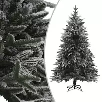 Dirbtinė Kalėdų eglutė su sniegu, žalia, 150cm, PVC ir PE