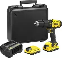 Smūginis suktuvas-gręžtuvas Stanley SFMCD711C2K-QW; 18 V; 2x1,5 Ah akum.