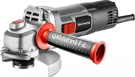 Graphite Šlifuoklis 1600 W kampinis šlifuoklis, diskas 125 x 22,2 mm, greitis 11000 min-1
