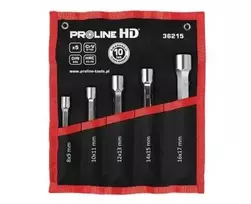 Klucze Dvipusiai vamzdiniai raktai, 5 vnt. (8x9-16x17mm), CV, proline "HD"