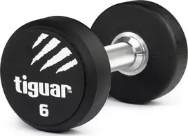 Profesionalus PU svarmuo / hantelis TIGUAR 1–70 kg (Svoris: 6kg)