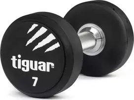 Profesionalus PU svarmuo / hantelis TIGUAR 1–70 kg (Svoris: 7)