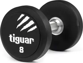 Profesionalus PU svarmuo / hantelis TIGUAR 1–70 kg (Svoris: 8kg)