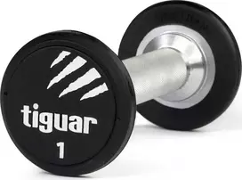 Profesionalus PU svarmuo / hantelis TIGUAR 1–70 kg (Svoris: 1kg)