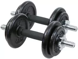 Enero Keičiamo svorio hanteliai EB Fit, 19kg (2x9.5kg)