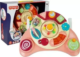 Lean toys Interaktyvus muzikinis žaislas vaikams, rausvas
