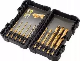 Grąžtas Grąžtų komplektas metalui DeWalt Titanium; 3-12 mm; 10 vnt.