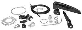 Galinė įvorė Sturmey-Archer SRF3 Alu 36H 3-speed freewheel juodas