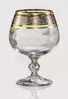 Crystalex Taurės brendžiui 250ml 6vnt dekoruotos "Claudia"